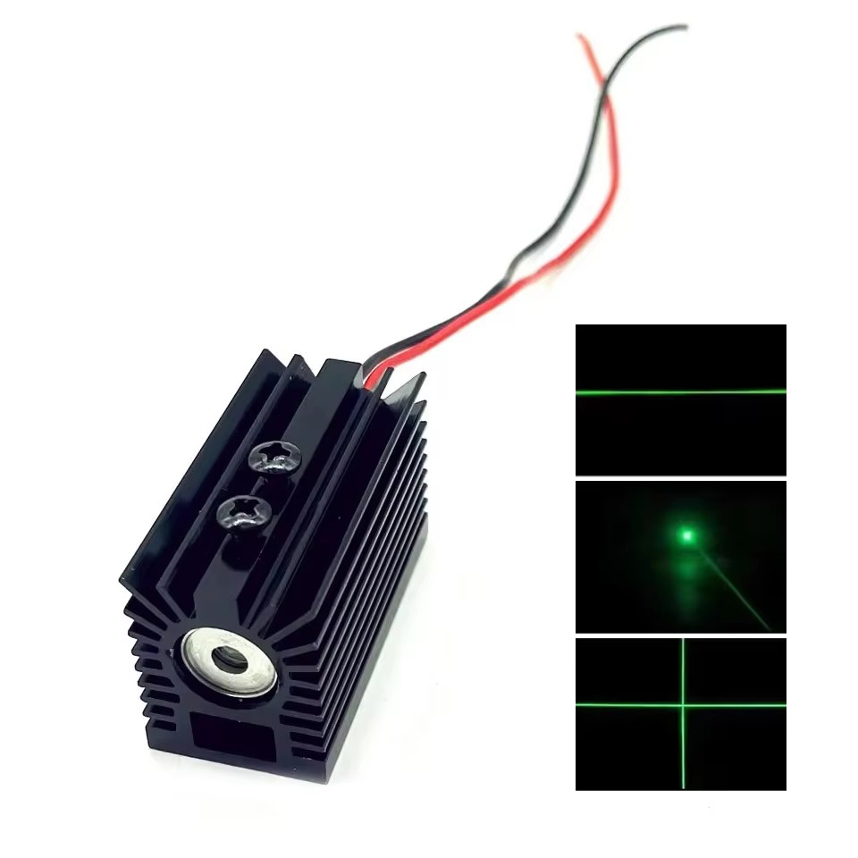 Industrial Laser Pointer - 532nm Green 30mW 50mW 100mW Dot/Line/Cross