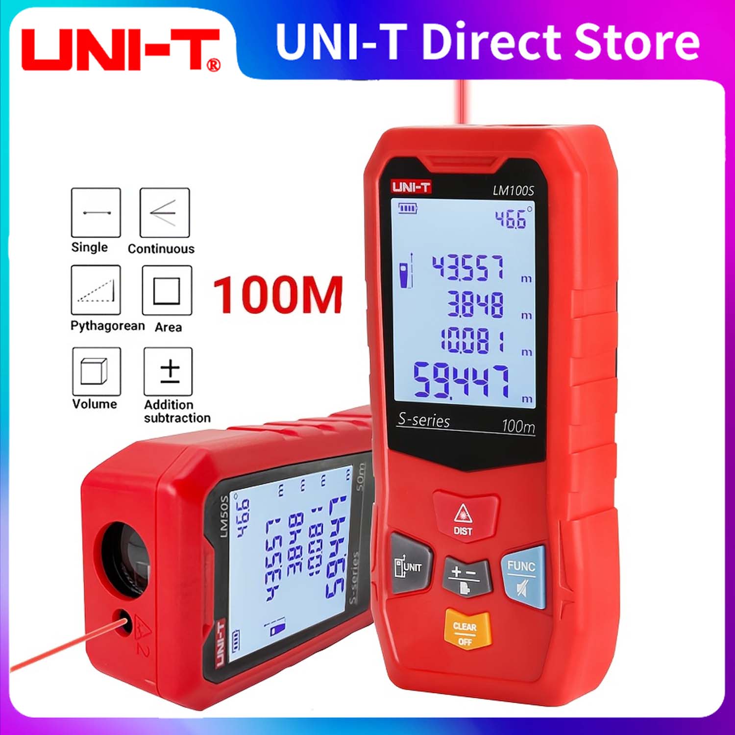 Industrial Laser Rangefinder - UNIT Laser Rangefinder LM40S/60S/100S 40M Distance