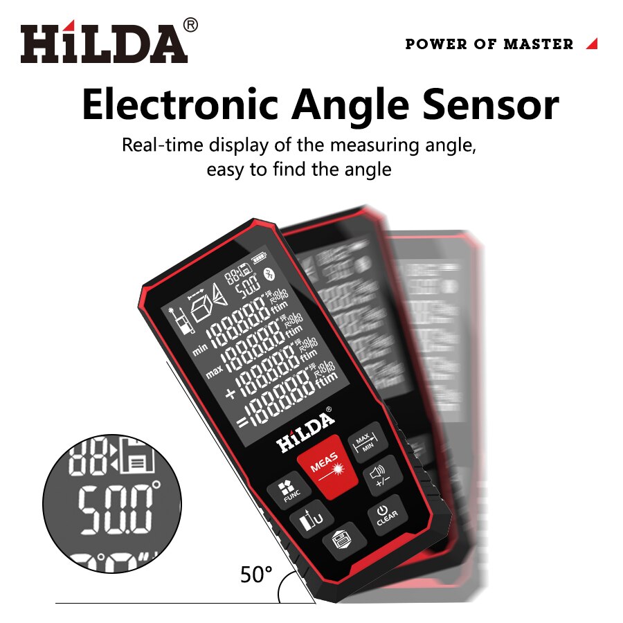 Hilda Laser Khoảng Cách 50M/10 - đánh giá và giá Industrial Laser Rangefinder