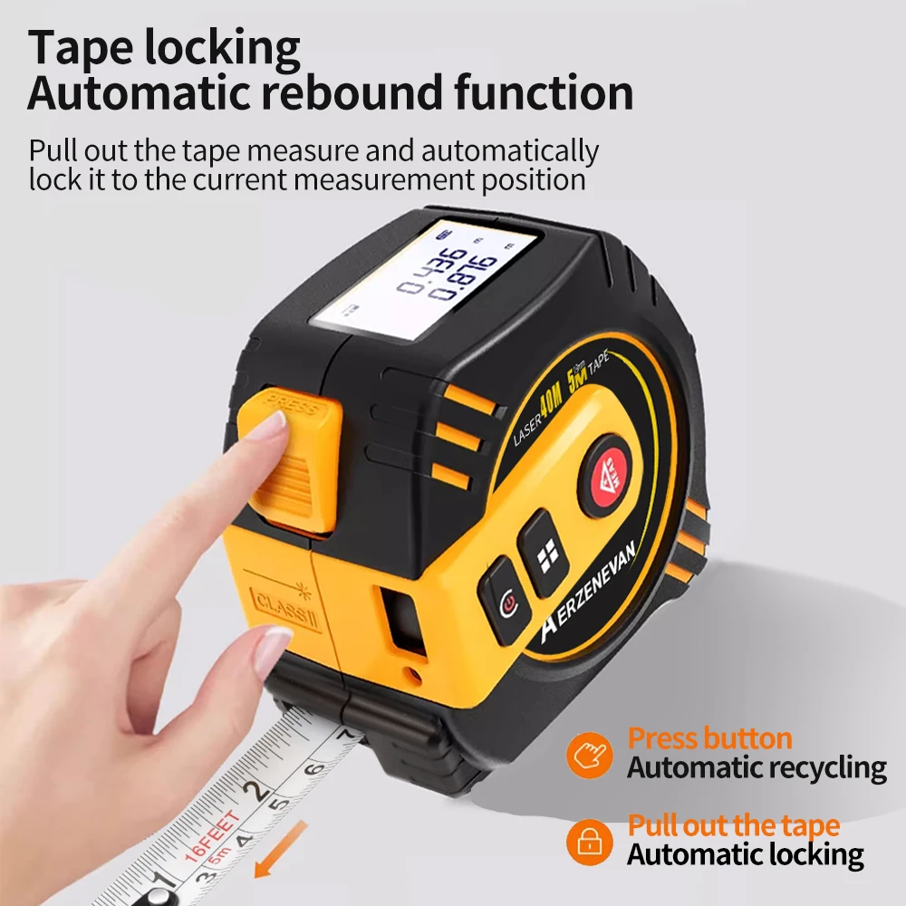 80m Laser Tape Measure Tape Me - đánh giá và giá Industrial Laser Rangefinder