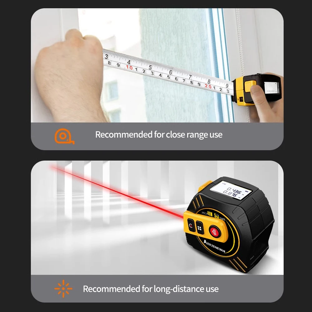 80m Laser Tape Measure Tape Me - đánh giá và giá Industrial Laser Rangefinder