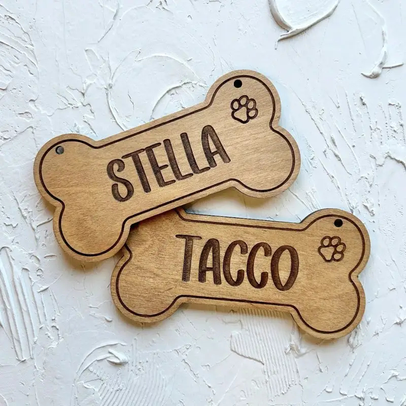 5PCS Custom Wooden Dog Tag - P - đánh giá và giá Industrial Laser Marker
