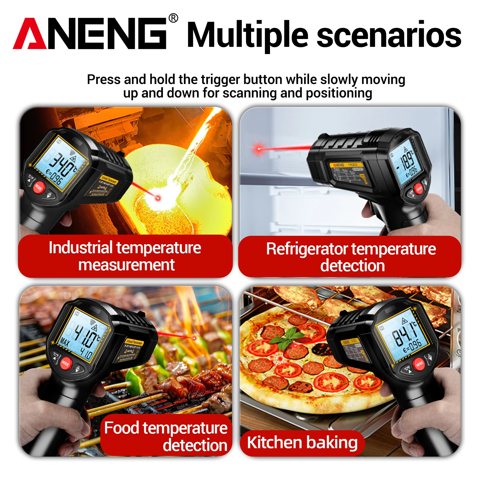 ANENG TH202 laser thermometer  - đánh giá và giá Industrial Laser Pen