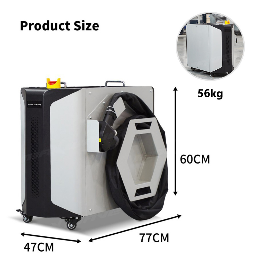 Maxwave 300W Laser Cleaner Por - đánh giá và giá Industrial Laser Paint Remover