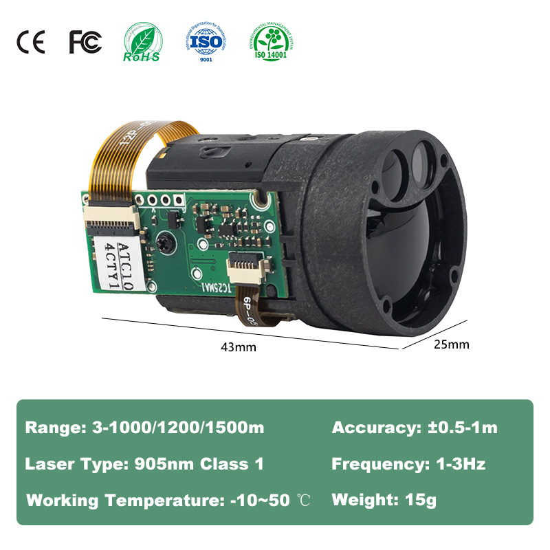 Light Weight 1000m  Night Visi - đánh giá và giá Industrial Laser Measuring Device