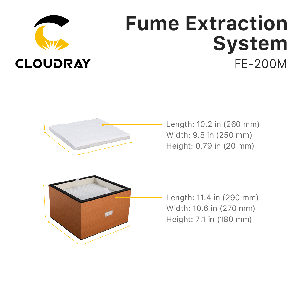 Cloudray Fume Extraction Syste - đánh giá và giá Industrial Laser Marker